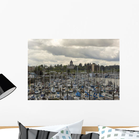 Marina Olympia Washington Waterfront Wall Decal