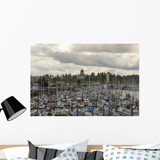 Marina Olympia Washington Waterfront Wall Decal