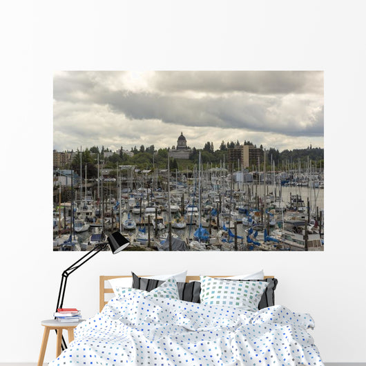 Marina Olympia Washington Waterfront Wall Decal