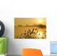 Canada Geese In Flight At Sunrise Wall Mural