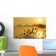 Canada Geese In Flight At Sunrise Wall Mural