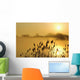 Canada Geese In Flight At Sunrise Wall Mural