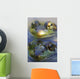 Northern Green Frogs Mating In A Pond Wall Mural