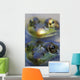 Northern Green Frogs Mating In A Pond Wall Mural