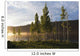 Boy Runs Through Trees At Sunset Wall Mural