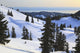 Cross-Country Skier Descends The Slope Below Mount Steel Wall Mural