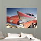 Red Chevrolet Bel Air Wall Mural
