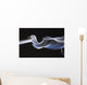 Close-Up Detail Of Smoke Against Black Background Wall Mural