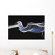 Close-Up Detail Of Smoke Against Black Background Wall Mural