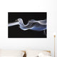 Close-Up Detail Of Smoke Against Black Background Wall Mural