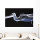 Close-Up Detail Of Smoke Against Black Background Wall Mural