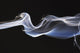 Close-Up Detail Of Smoke Against Black Background Wall Mural