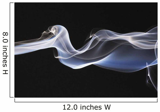 Close-Up Detail Of Smoke Against Black Background Wall Mural