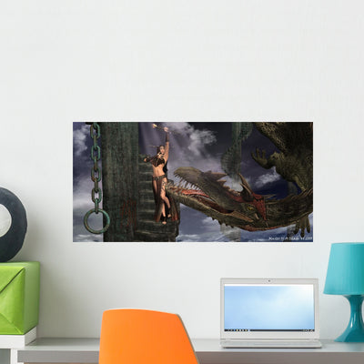 Master Shade Wall Mural shown on a wall