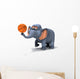 Elephant Shooting Hoops Wall Decal