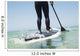 Paddling on a surfboard;Tarifa cadiz andalusia spain Wall Mural