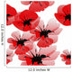 Floral Seamless Pattern with Wall Decal