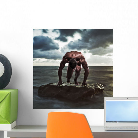 A muscular man Wall Mural
