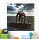 A muscular man Wall Mural