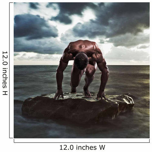 A muscular man Wall Mural