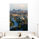 Los Angeles at sunset Wall Mural
