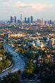 Los Angeles at sunset Wall Mural