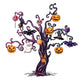 Gloomy Cartoon Halloween Tree Wall Decal