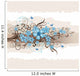 Floral turquoise greeting card Wall Mural