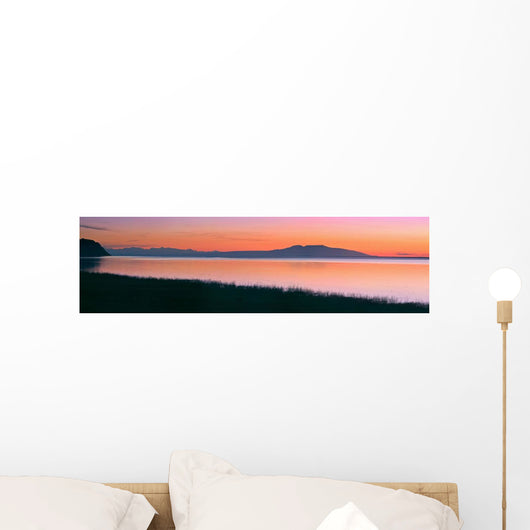 Sunset Over Mount Susitna *Sleeping Lady* Wall Mural