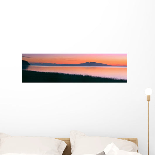 Sunset Over Mount Susitna *Sleeping Lady* Wall Mural