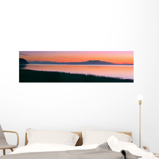 Sunset Over Mount Susitna *Sleeping Lady* Wall Mural