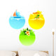 Rest and travel round frame Wall Decal