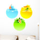 Rest and travel round frame Wall Decal