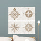 Vintage compass roses Wall Mural