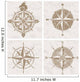 Vintage compass roses Wall Mural