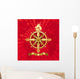 Ancient Golden Compass Rose Wall Mural