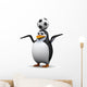 Futbol Soccer Penguin Wall Decal