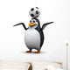 Futbol Soccer Penguin Wall Decal