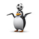 Football Penguin Wall Decal