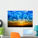 Orange and Blue Sunset Wall Decal