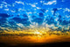 Orange and Blue Sunset Wall Decal