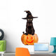 Photo-real Halloween Witches Cat Wall Decal
