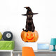 Photo-real Halloween Witches Cat Wall Decal