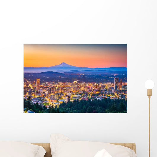 Portland Oregon Usa Skyline Wall Decal