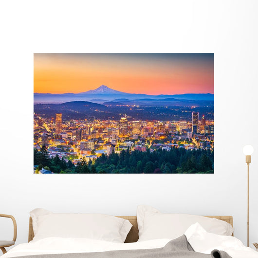 Portland Oregon Usa Skyline Wall Decal