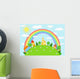 Baby landscape. Rainbow. Wall Mural