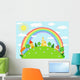 Baby landscape. Rainbow. Wall Mural