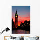 London. Big Ben clock tower. Wall Mural