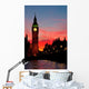 London. Big Ben clock tower. Wall Mural