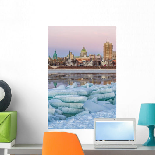 Harrisburg City Ice Jam Wall Decal